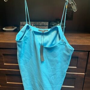 Tibi Vibrant Blue Strappy Blouse